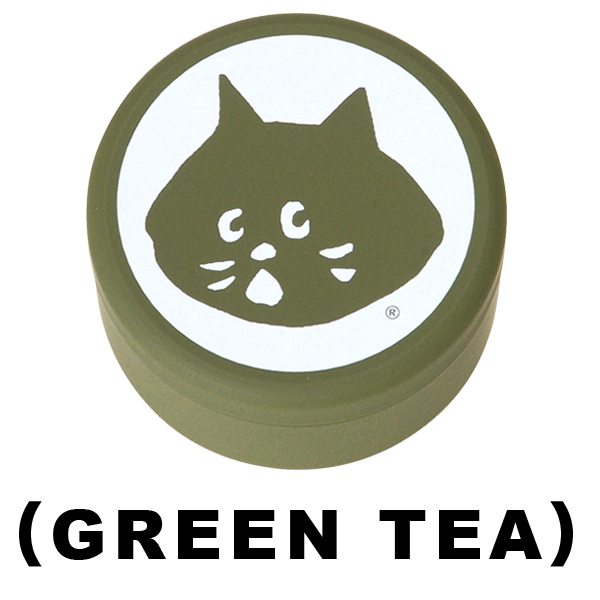 にゃー お茶缶 GREEN